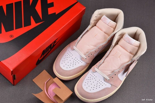 1st Kicks Shoes 1619 jordan pink” retro air high GoodFit fd2596- 1 og “washed 1109
